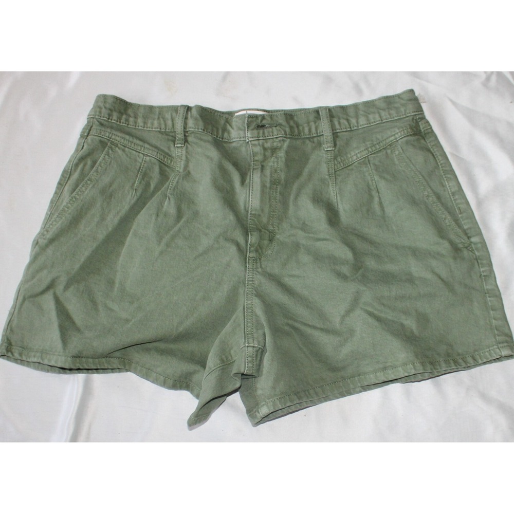 Women's High-Rise A-Line Midi Jean Shorts - Universal Thread Size 16